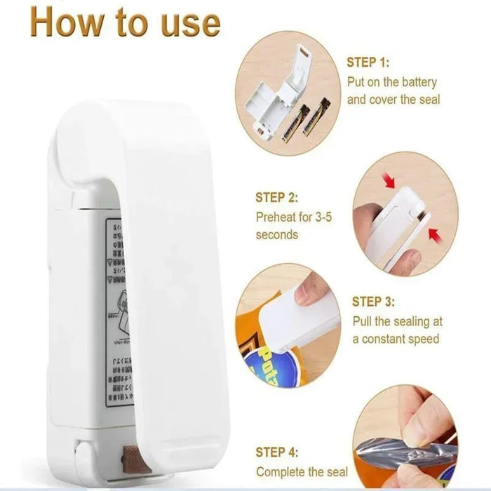Mini Multi-function Sealer Plastic Storage Bag Sealing Machine Close Keeping Fresh Seal Food Snack Kitchen Tool cozinha
