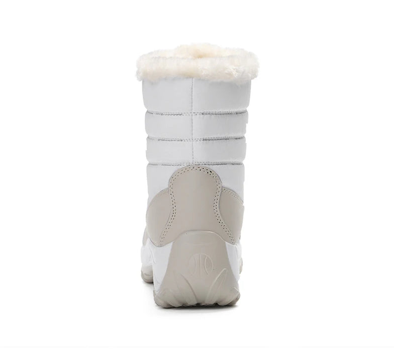 Snow Boots Women Platform Boots Non-slip Women Winter Shoes Fur Warm Ankle Boots for Women Wedges Waterproof Thigh High Boots