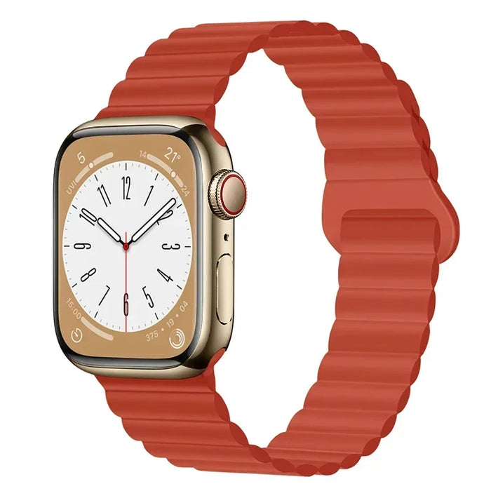 Magnetic Loop Band For Apple Watch Ultra 2 49mm 45mm 44mm 40mm 41mm 42mm Silicone Bracelet iWatch Series 9 8 7 6 SE 5 4 3 Strap
