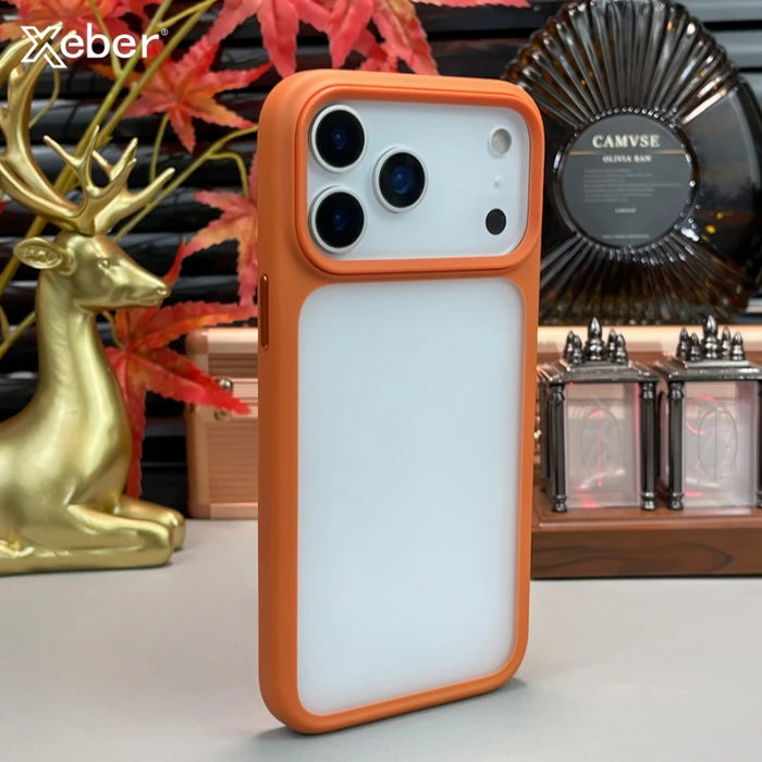 Luxury Transparent TPU Matte Case For iPhone 17 Air 17 Pro Max Camera Control Button Shockproof Clear Bumper Silicone Back Cover