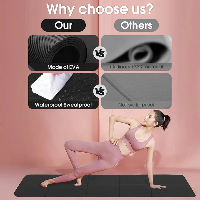 Yoga Mat Anti-skid Sports Fitness Comfort Foam 4MM Thick Yoga Mat for Exercise Yoga and Pilates Gymnastics Mat