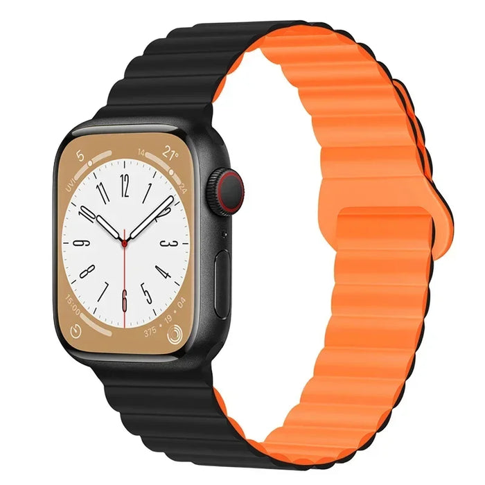Magnetic Loop Band For Apple Watch Ultra 2 49mm 45mm 44mm 40mm 41mm 42mm Silicone Bracelet iWatch Series 9 8 7 6 SE 5 4 3 Strap