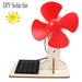 Solar fan model with red blades
