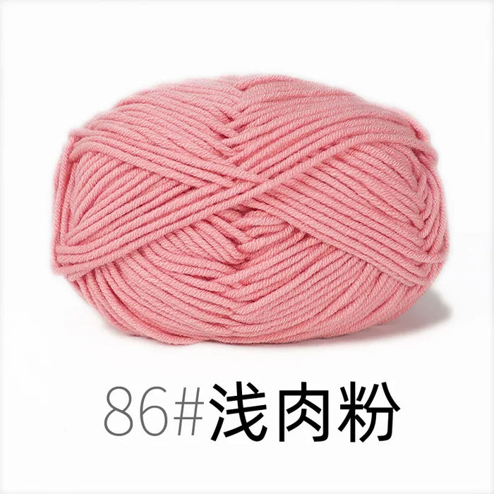 Organic Cotton Yarn 4ply Baby Milk Knitted Yarn For Craft Sweater Hat Dolls Scarves 1 Ball 50g Soft Wool Crochet Yarn Wholesale