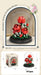 Red rose bouquet with dome and colour box, 151 pieces