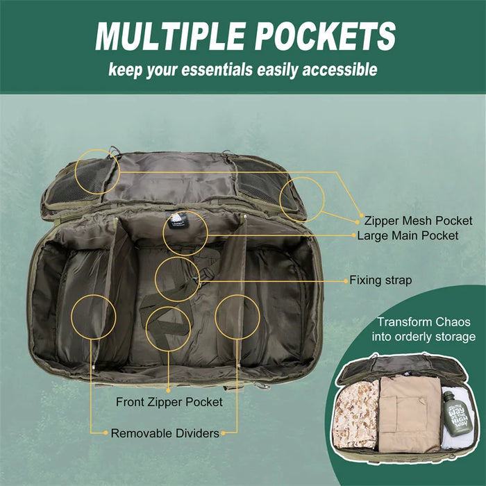 30L 45L 80L Large Duffle Bag Tactical Backpack Outdoor Camping Bags Molle Men Backpacks Travel Bag for Hiking