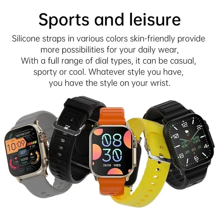 2025 New T900 Ultra Smartwatch 49mm 2.09" AMOLED Screen NFC Fitness Waterproof Watches for Man IWO Watch Ultra 9 Smart Watch Men