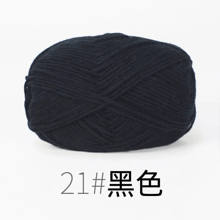 Organic Cotton Yarn 4ply Baby Milk Knitted Yarn For Craft Sweater Hat Dolls Scarves 1 Ball 50g Soft Wool Crochet Yarn Wholesale
