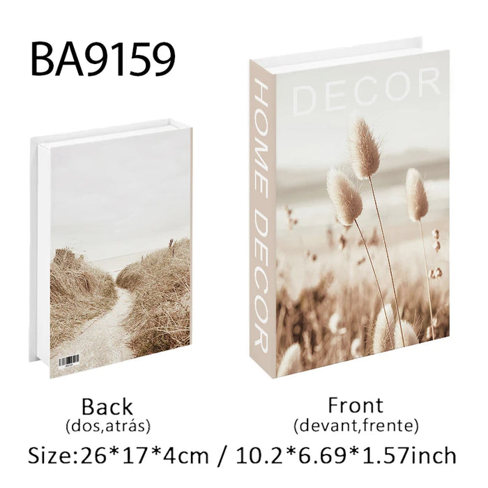 Luxury Fake Book Storage Box Abstract Decorative Books Open Paris Home Decor Coffee Table Bedroom Ornaments Interior Decoration