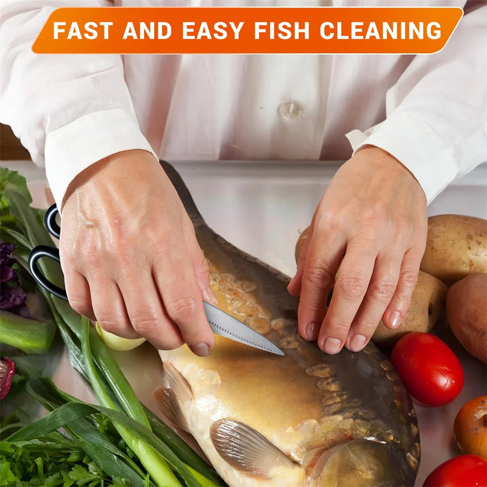 Smart Kitchen Shears with Cover Gadgets Utility Heavy Duty Stainless Steel Kitchen Scissors