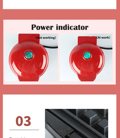 110V&220V Electric Mini Waffles Maker Machine Kitchen Cooking Appliance