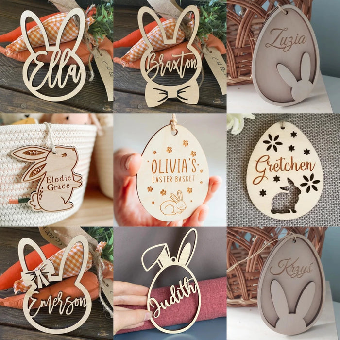 Personalized Easter Gift|Easter decoration personalized from wood| Easter pendant with name | Easter pendant |Easter basket