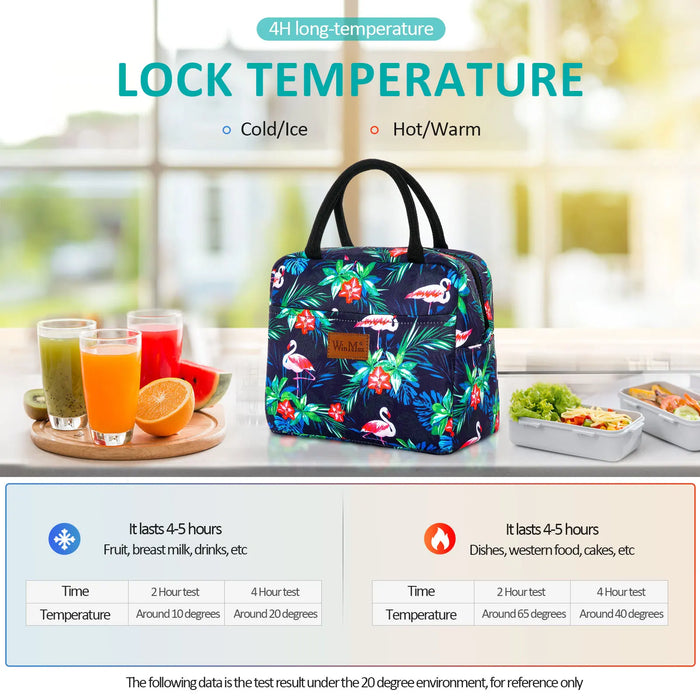 Lunch Box Thermal Bag Portable Waterproof Durable Wide Opening
