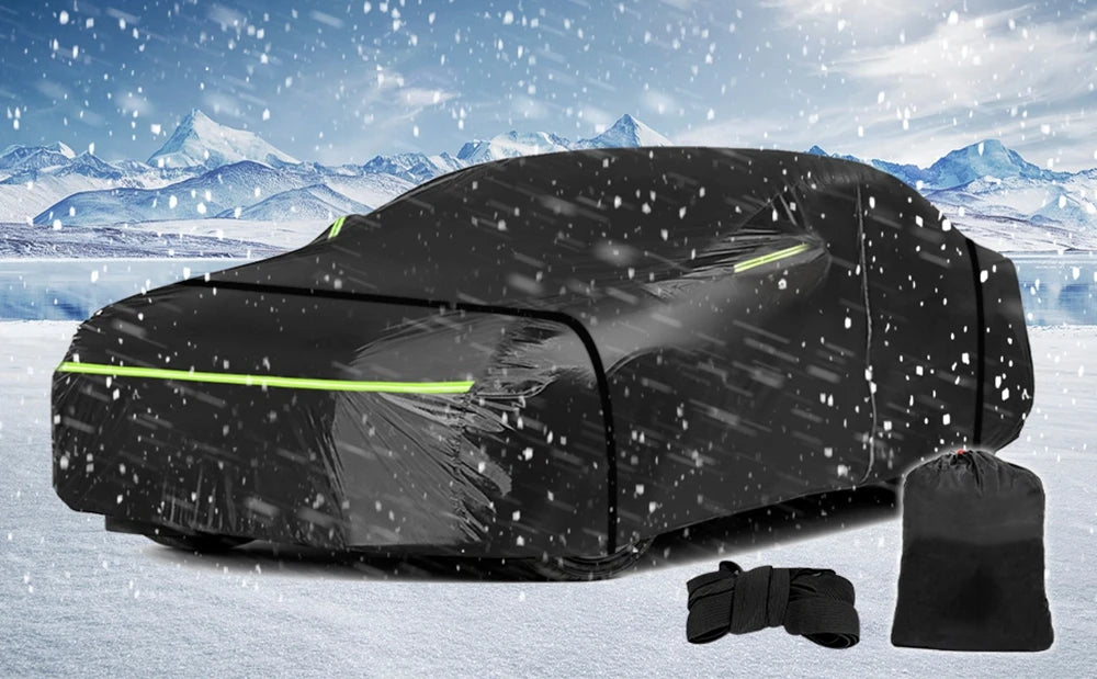Windproof Full Car Cover All Weather Outdoor Car Covers with Zipper