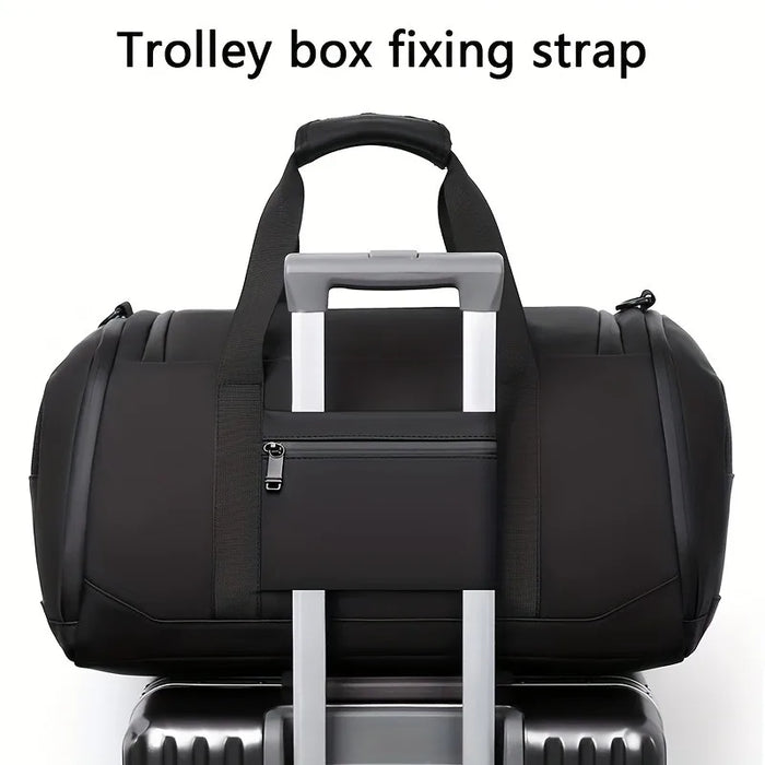 Large Capacity Carry on Travel Bag for Men Spacious Sports Gym Bag with Multiple Compartments Weekend Overnight Duffel Bag