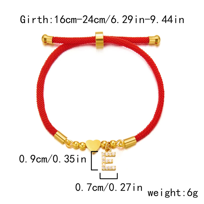 Size diagram: adjusts 16-24 cm, letter 0.9 x 0.7 cm, 6 g