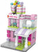 Pink cake shop building block model