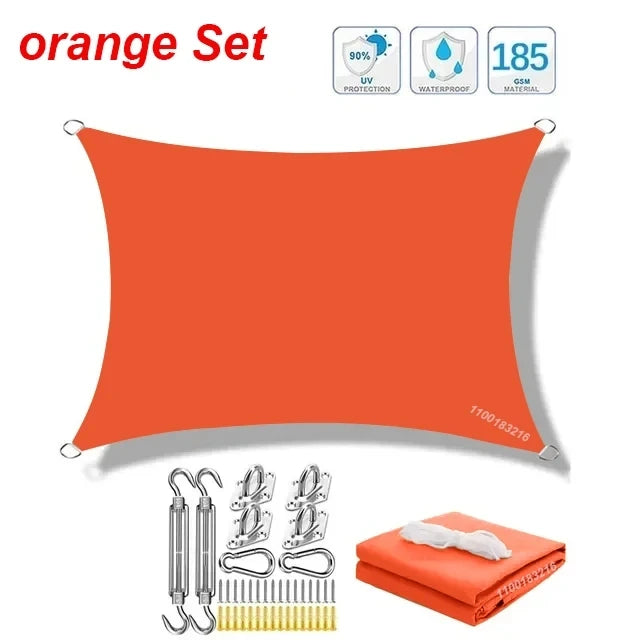 Awning waterproof sunshade sail outdoor terrace lawn beach garden carport backyard deck pavilion awning