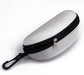 Hard shell sunglasses case with clip, Grey