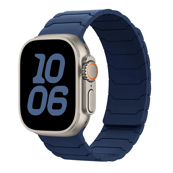 Strap For Apple Watch ultra 2 Band 49mm 45mm 44mm 40mm 42mm 46mm 41mm 38mm Magnetic Silicone Bracelet IWatch Series 10 SE 9 8 7