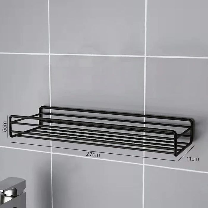 Stainless Steel Corner Shower Rack - Rustproof, Wall-mounted Bathroom Storage Rack for Shampoo, Toner and Cosmetics