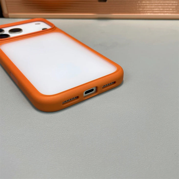 Luxury Transparent TPU Matte Case For iPhone 17 Air 17 Pro Max Camera Control Button Shockproof Clear Bumper Silicone Back Cover