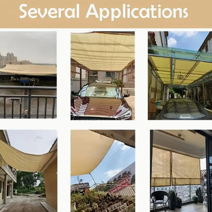 Beige  sunshade cloth sunshade durable sun protection shade mesh suitable for terrace plant greenhouse chicken coop porch