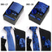 Four men's tie gift sets in assorted patterns with style codes