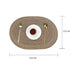 Oval placemat measuring 35 x 50 cm with a plate and cutlery
