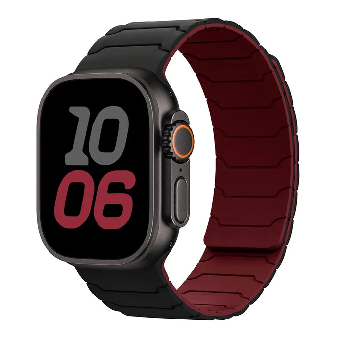 Strap For Apple Watch ultra 2 Band 49mm 45mm 44mm 40mm 42mm 46mm 41mm 38mm Magnetic Silicone Bracelet IWatch Series 10 SE 9 8 7