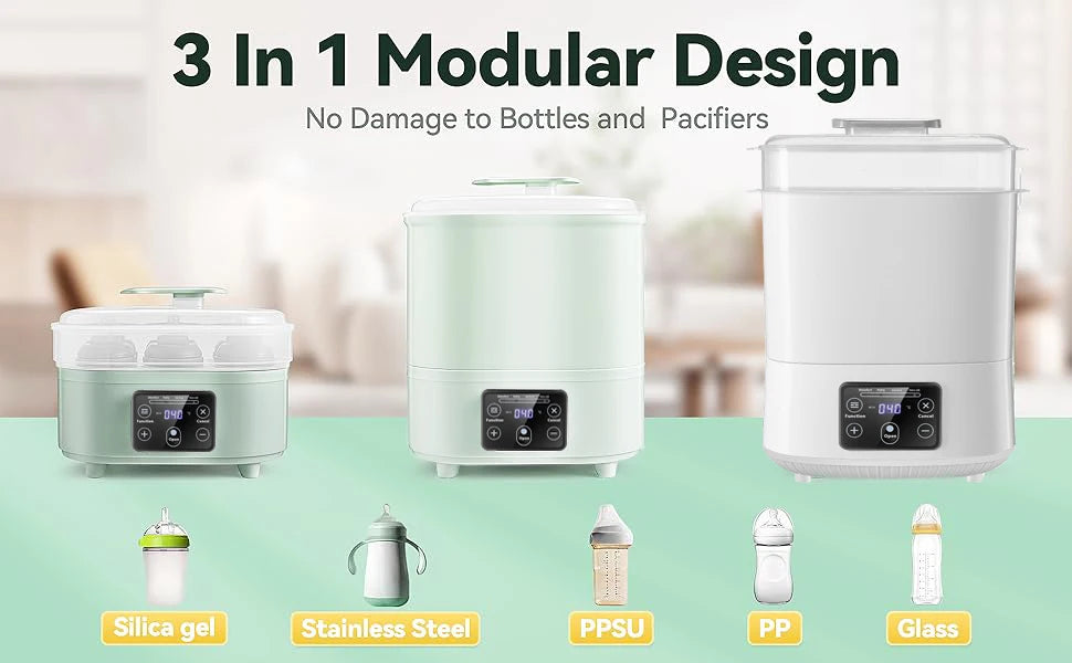 Baby Feeding Bottle Warmer & Sterilizers & Dryer Heater Electric Steam Bottle