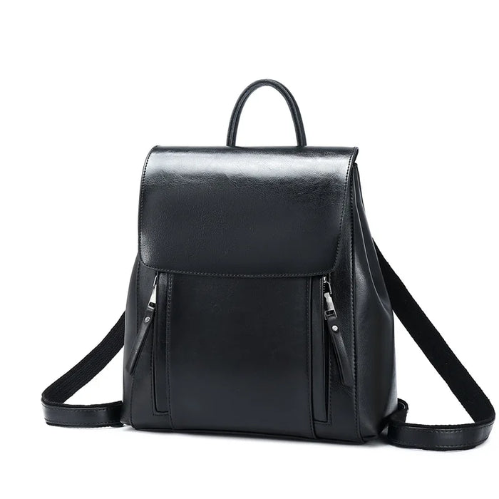 Women Backpack Cross body Shoulder Bag Genuine Leather Girls School Female Natural Skin Book Laptop Rucksack Messenger Bags