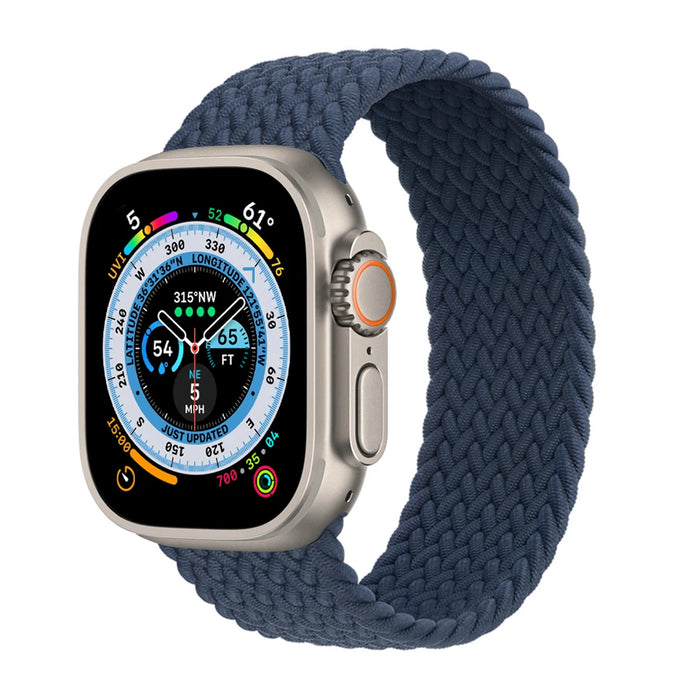 Braided Solo Loop For Apple Watch Strap 44mm 40mm 45mm 41mm 49mm 42mm 46mm Bracelet iWatch Series 10 9 SE 8 7 6 5 4 Ultra 2 Band