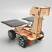 Solar lunar rover wooden model from the back