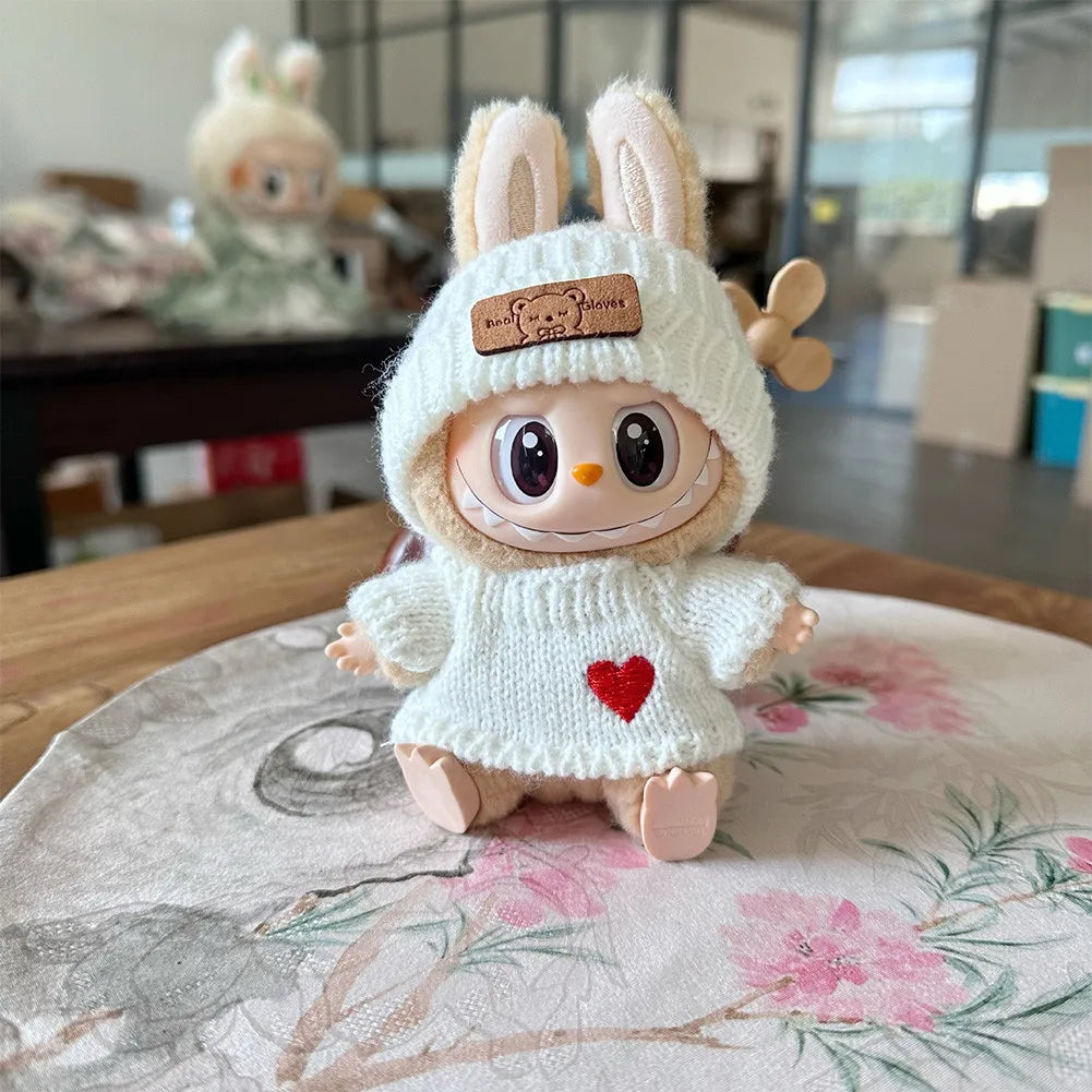 Labubu Doll Clothes Outfit Accessories For Korea Kpop Exo Labubu Idol V1 V2 Skirt sweater Clothing Gift