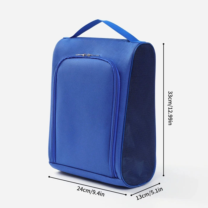 1PC Black Oxford Cloth Travel Shoe Storage Bag, Basketball And Football Shoe Bag, Portable Business Travel Slipper Bag