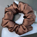 Mulberry silk scrunchie, Coffee