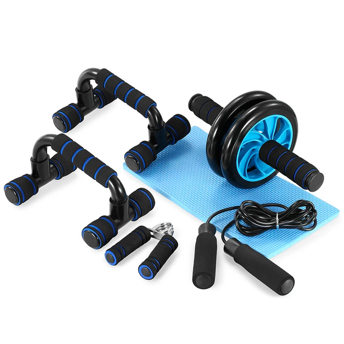 New 5 In 1 Abdominal Fitness Wheel Indoor Sports Product Push Up Support AB Wheel Multi-function Fitness Equipment Household