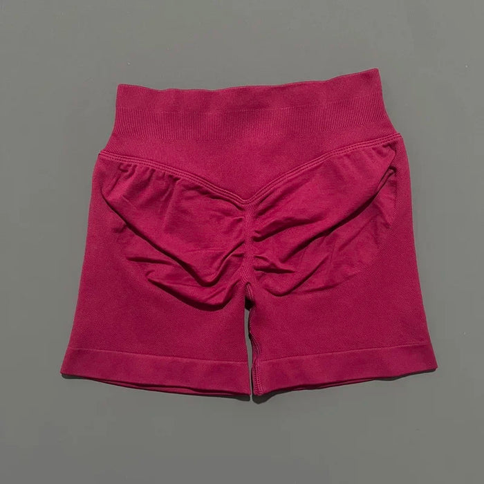 Women Fitness Workout Shorts Yoga High Waist Lift Butt Fitness Shorts Gym Running Sportswear Women Push Up Gym Leggings