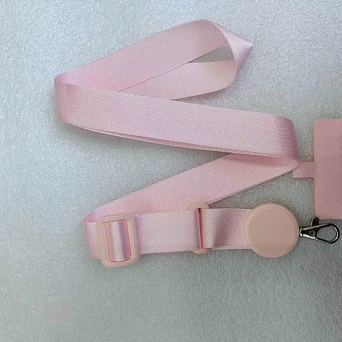 Detachable Adjustable Strap Crossbody Patch Phone Lanyard For Phone Flat Nylon Patch Necklace Clip Snap Hanging Cord Rope
