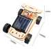 Compact solar car model, about 13 x 11 x 6 cm
