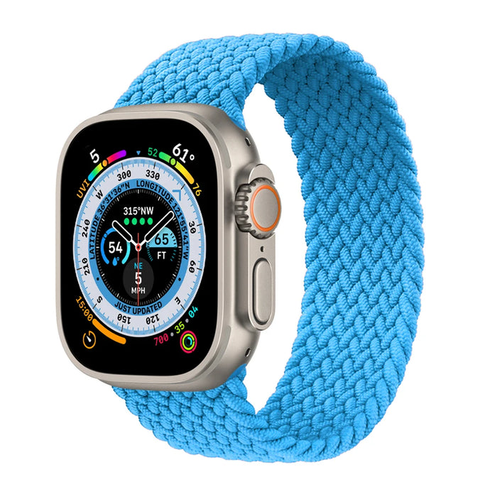 Braided Solo Loop For Apple Watch Strap 44mm 40mm 45mm 41mm 49mm 42mm 46mm Bracelet iWatch Series 10 9 SE 8 7 6 5 4 Ultra 2 Band