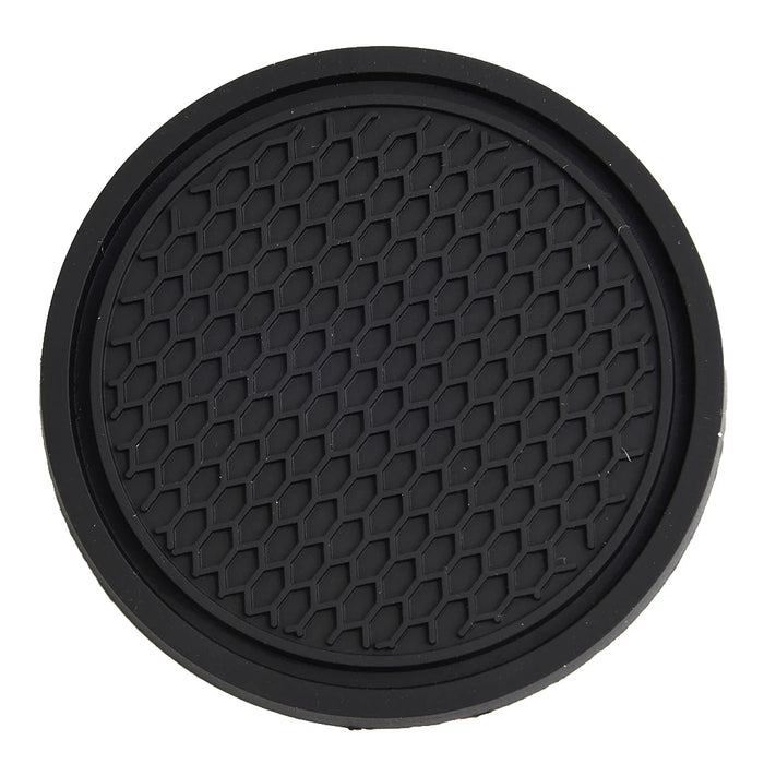 2pcs Black Car Auto Cup Holder Anti Slip Insert Coasters Pads Interior Accessories For Most Cups Accessories