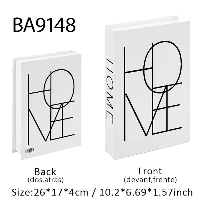 Luxury Fake Book Storage Box Abstract Decorative Books Open Paris Home Decor Coffee Table Bedroom Ornaments Interior Decoration
