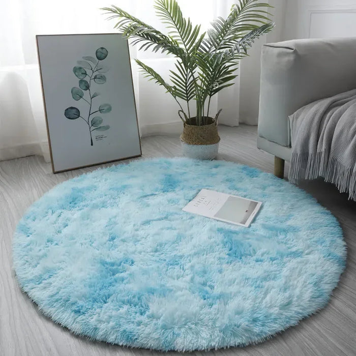 Ultra Soft Plush Round Rug Mat - Fluffy White Carpet for Living Room, Home Decor and Bedroomr, Bedroom and Kids Room