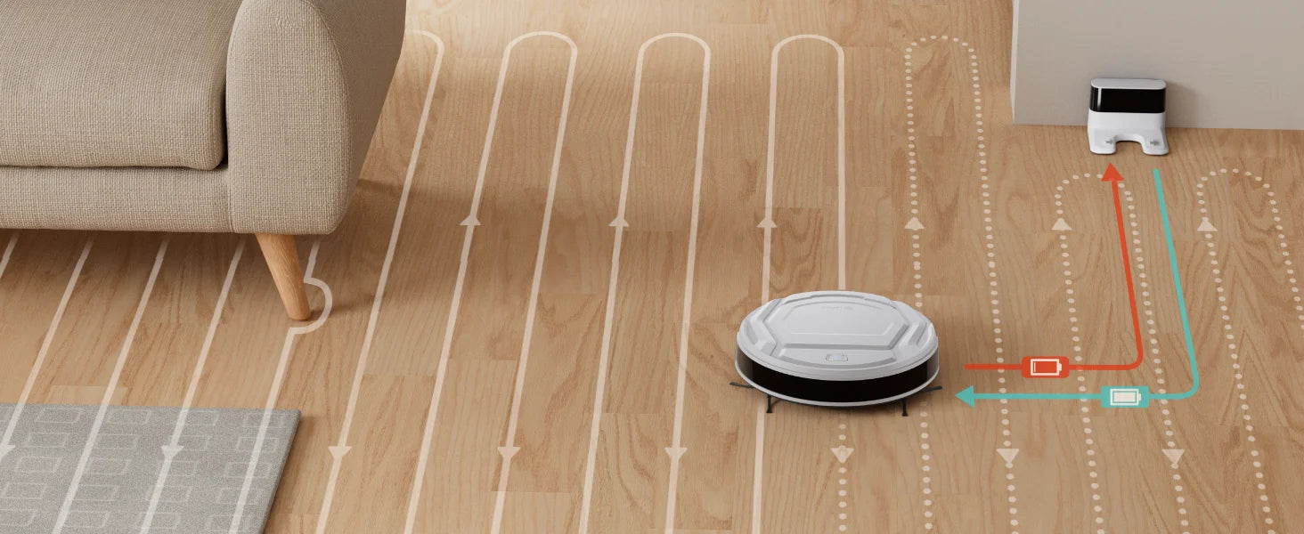Lefant M210 Pro Robot Vacuum Cleaner, 2200Pa Powerful Suction, 120 Mins Runtime, Automatic Self-Charging,Wi-Fi/App/Alexa Control