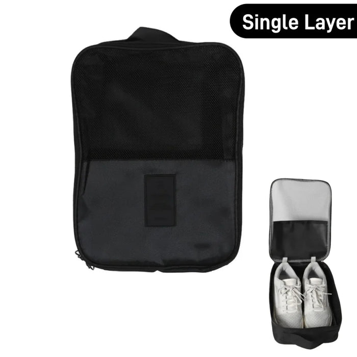 High Quality Portable Travel Shoe Bag Underwear Clothes Bags Double/Single Layer Organizer Storage Multifunction Accessories