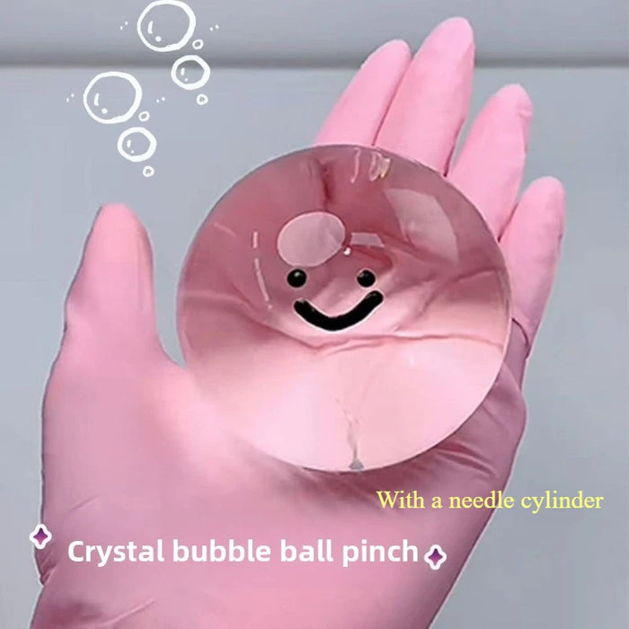 Stress Relief Balls 5 Cm Stress Ball Squeeze Toy Squishy Fidget Toys Crystal Transparent Bouncy Bubble Ball Stress Reliever Toys