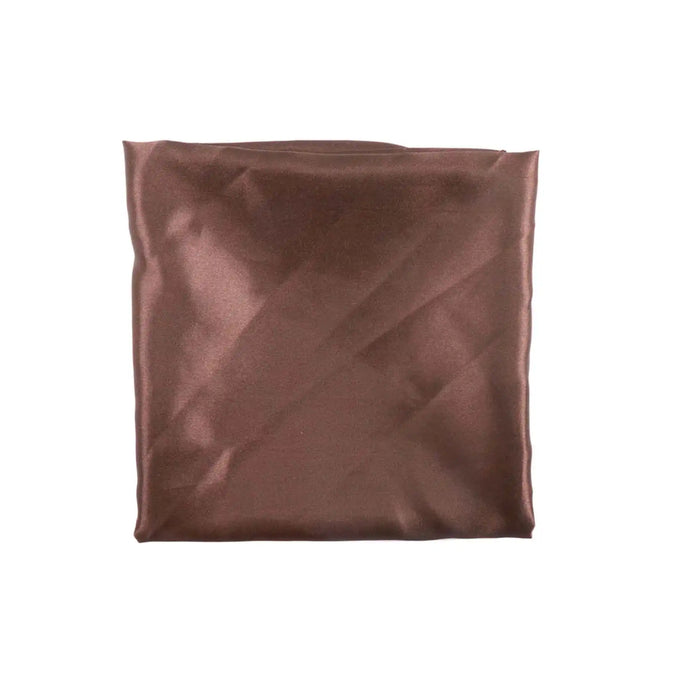 Brown satin fabric
