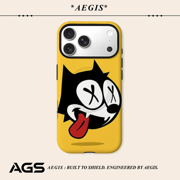 Cartoon f-Felix the Cat Phone Case For Magnetic Phone Case for IPhone 17 16 15 14 13 Pro Max Plus Single Double-layer tough Case